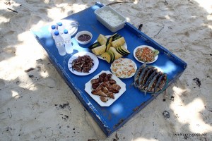 Lunch na wyspie był smakowity